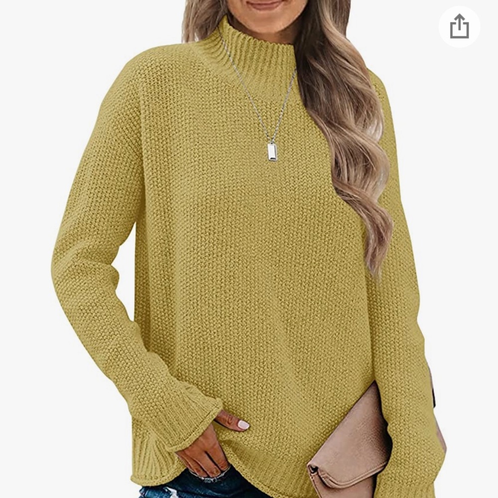 Women’s long sleeve turtle neck cozy knit sweater